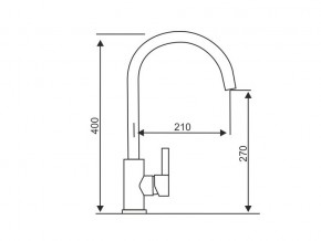 Смеситель Logic LM2102 Stainless Steel в Верхнеуральске - verhneuralsk.mebel74.com | фото 2