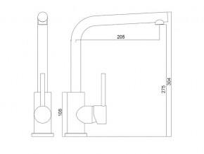 Смеситель Logic LM2103 хром в Верхнеуральске - verhneuralsk.mebel74.com | фото 2