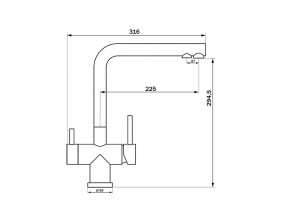 Смеситель Sprint Logic LM2192 Stainless Steel в Верхнеуральске - verhneuralsk.mebel74.com | фото 2