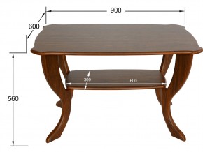 Стол журнальный Маэстро СЖ-01 орех в Верхнеуральске - verhneuralsk.mebel74.com | фото 2