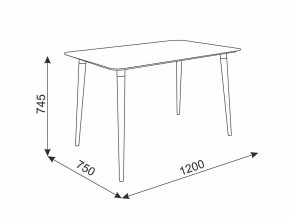 Стол обеденный Сканди 1 кофейный/венге в Верхнеуральске - verhneuralsk.mebel74.com | фото 2