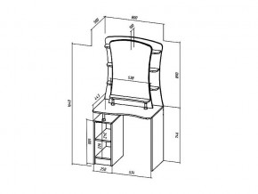 Туалетный столик Коста-Рика в Верхнеуральске - verhneuralsk.mebel74.com | фото 2