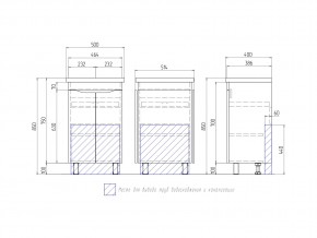 Тумба Grani 500-2-0 Фостер в Верхнеуральске - verhneuralsk.mebel74.com | фото 4