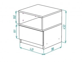 Тумба прикроватная Грация в Верхнеуральске - verhneuralsk.mebel74.com | фото 2